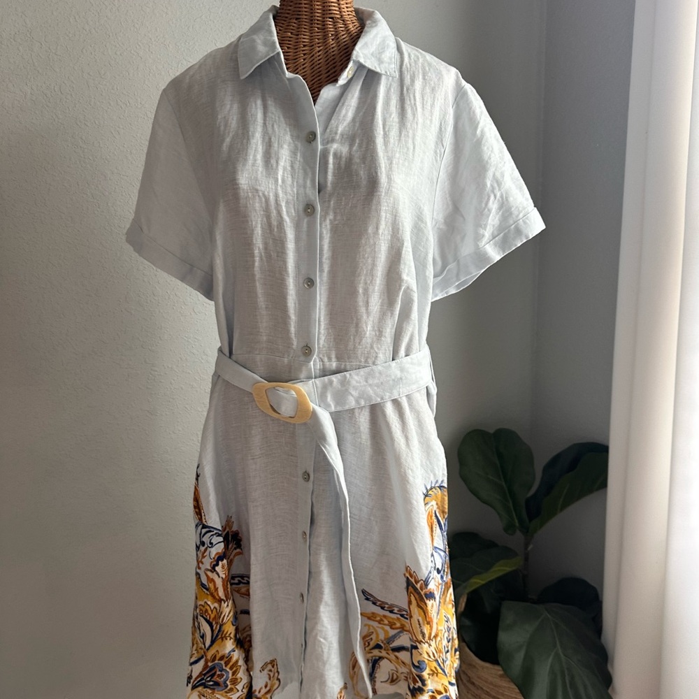 Joie White Linen Top